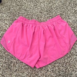 Lululemon Hotty Hot Pink Shorts Size 8 *PILLING*